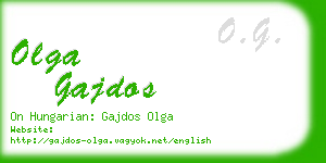 olga gajdos business card